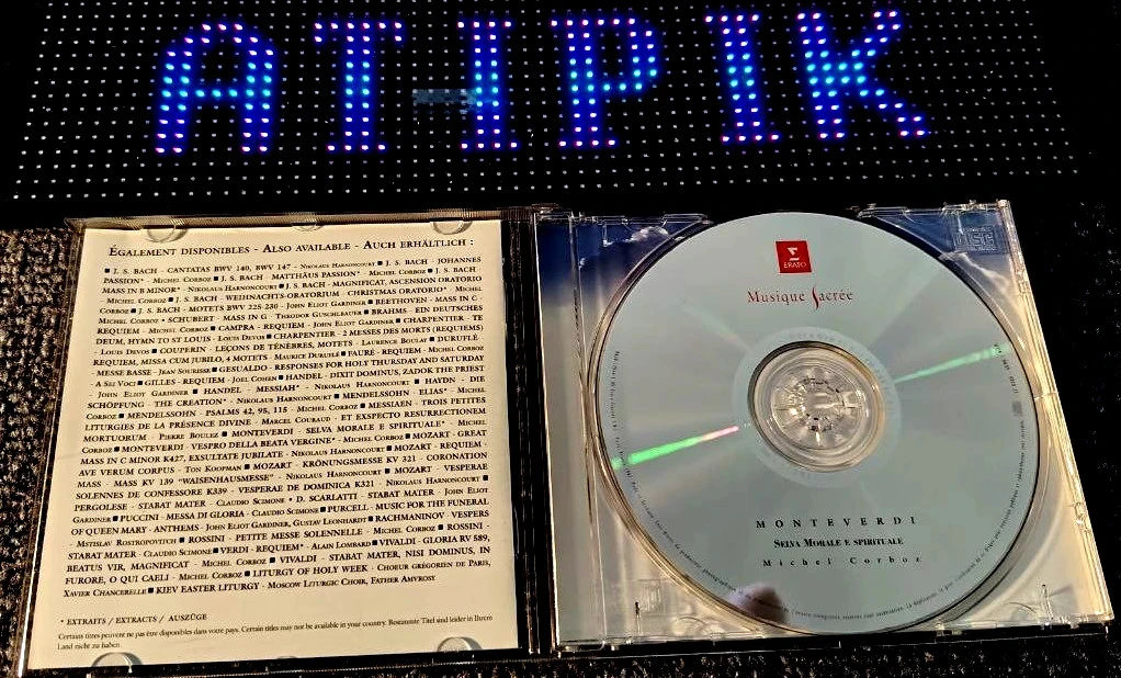 🎶 CD Zeldzaam Monteverdi Selva Morale Spirituale Michel Corboz Erato Musique Sacrée 🎼 – photo 3